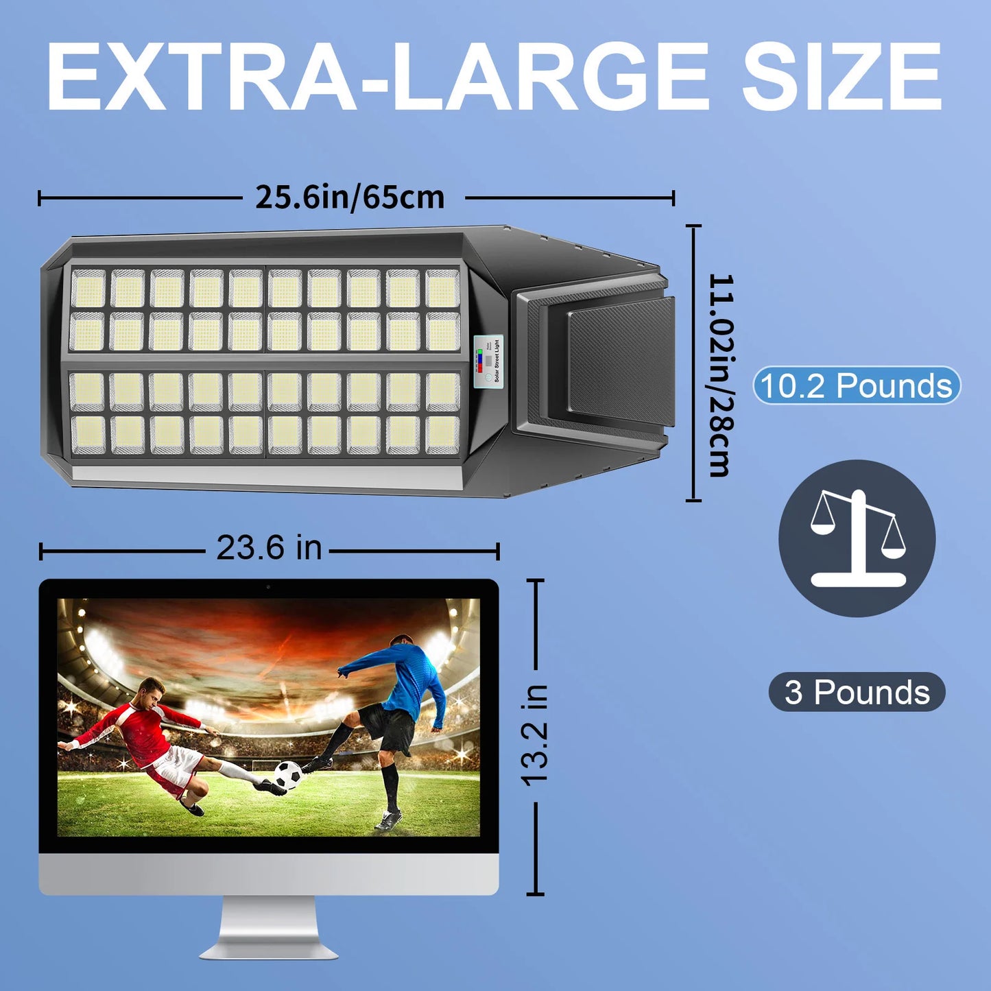 8000W Outdoor Solar Street Light With Motion Sensor IP65