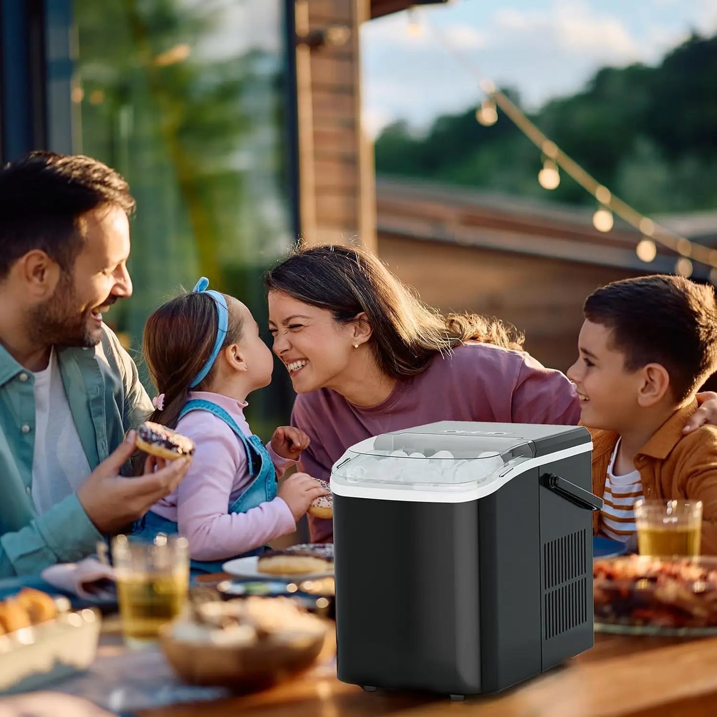 Portable Ice Maker Machine Fast Ice Auto Clean For Home And RV