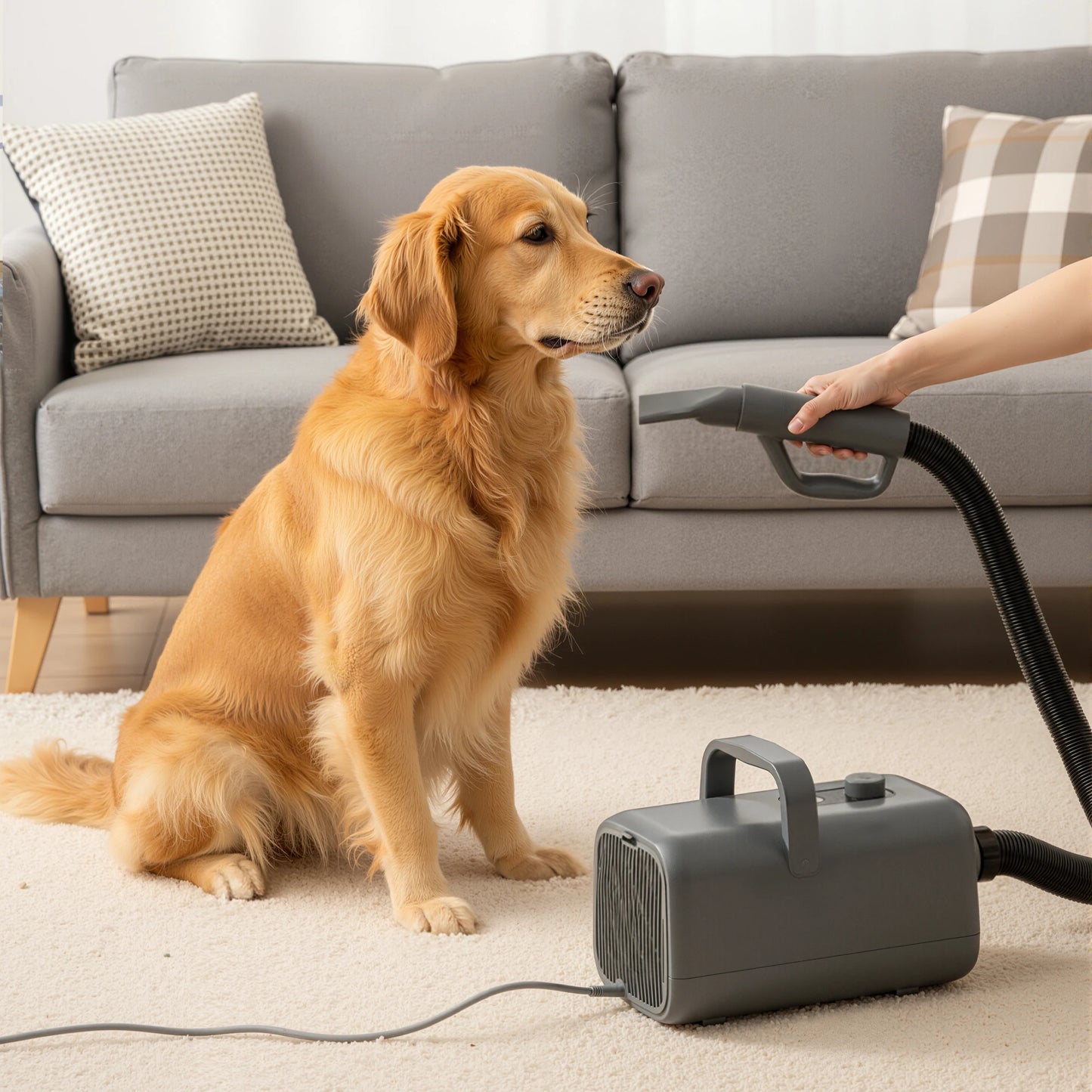 Pet Grooming Vacuum Dryer Kit With Four Nozzles Low Noise