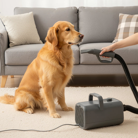 Pet Grooming Vacuum Dryer Kit With Four Nozzles Low Noise