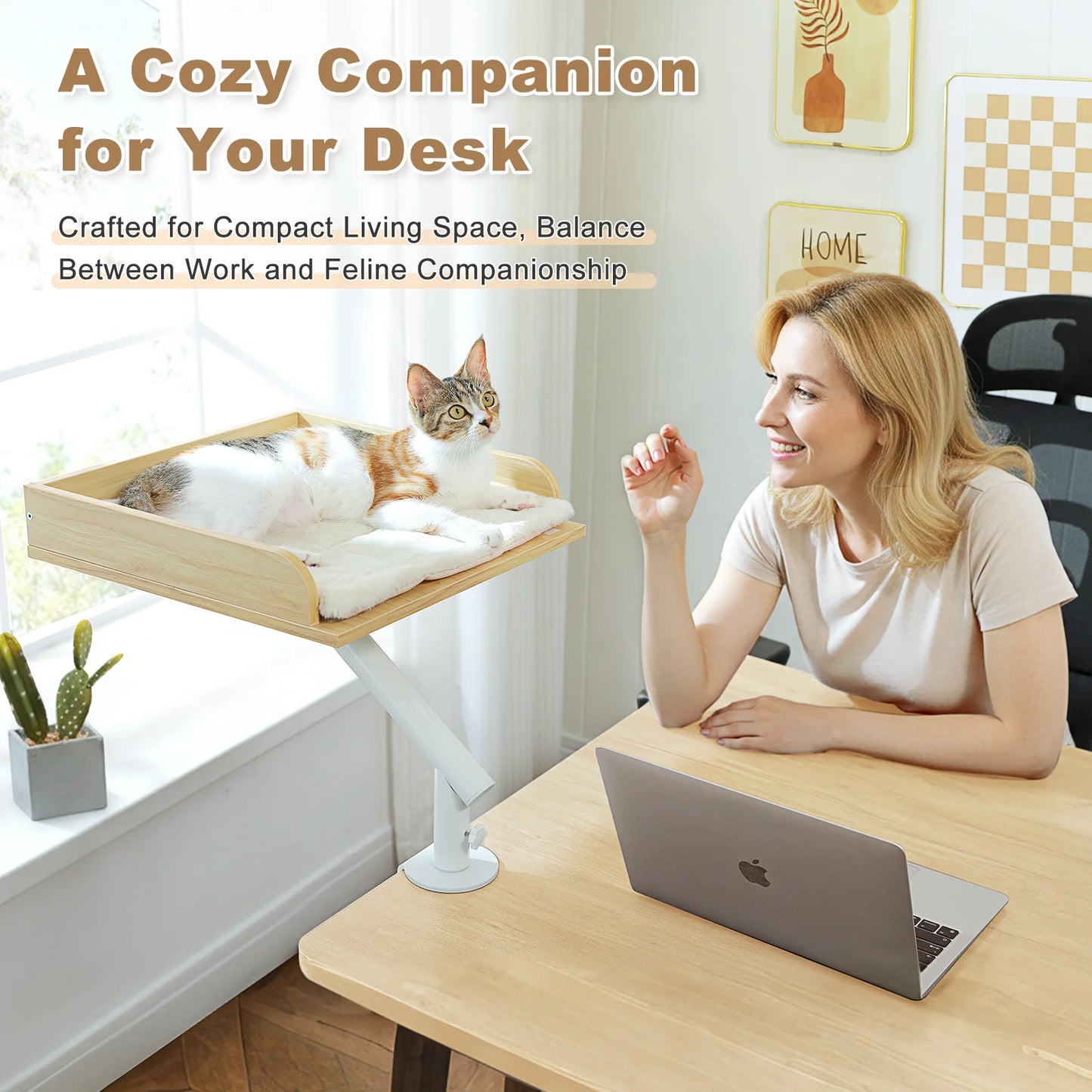 PAWZ Road Cat Desk Bed Rotatable Stand Hammock For Home