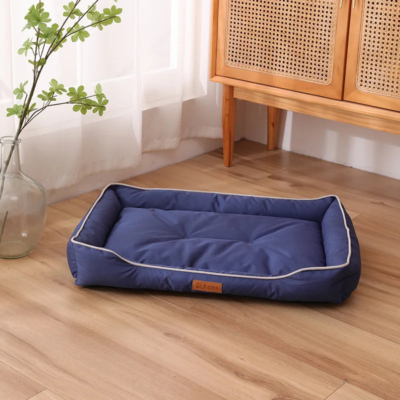 Four Season Square Dog Bed, Sofa Style, Waterproof Cushion