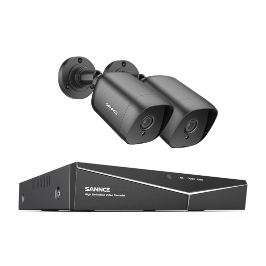 SANNCE 4CH DVR CCTV System With 2MP IR Outdoor Cameras
