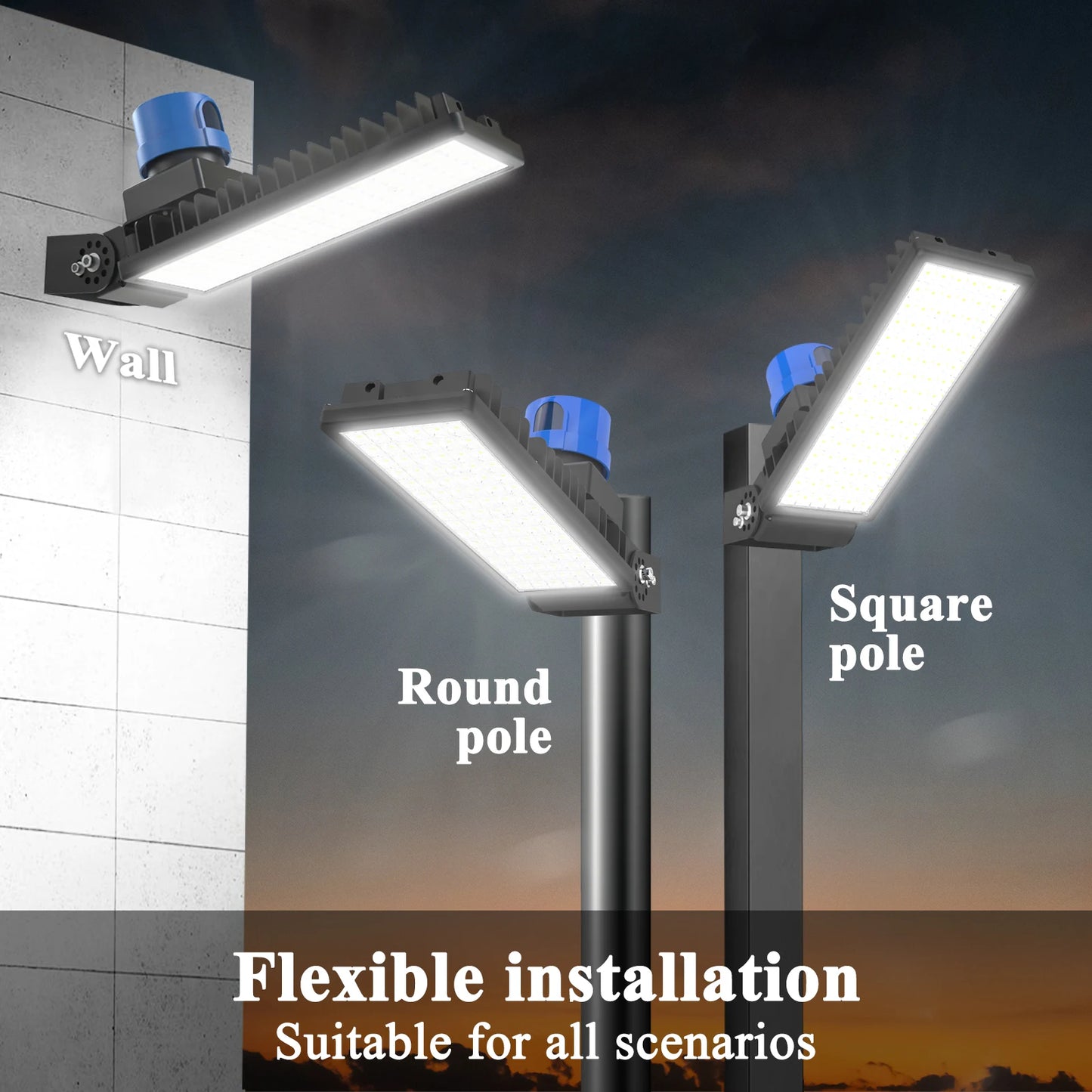 Dusk to Dawn 100W Parking Lot Light with Photocell Sensor