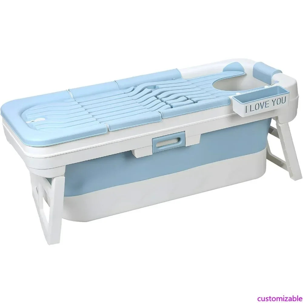 Portable Adult Bathtub Collapsible Freestanding Ergonomic Bath