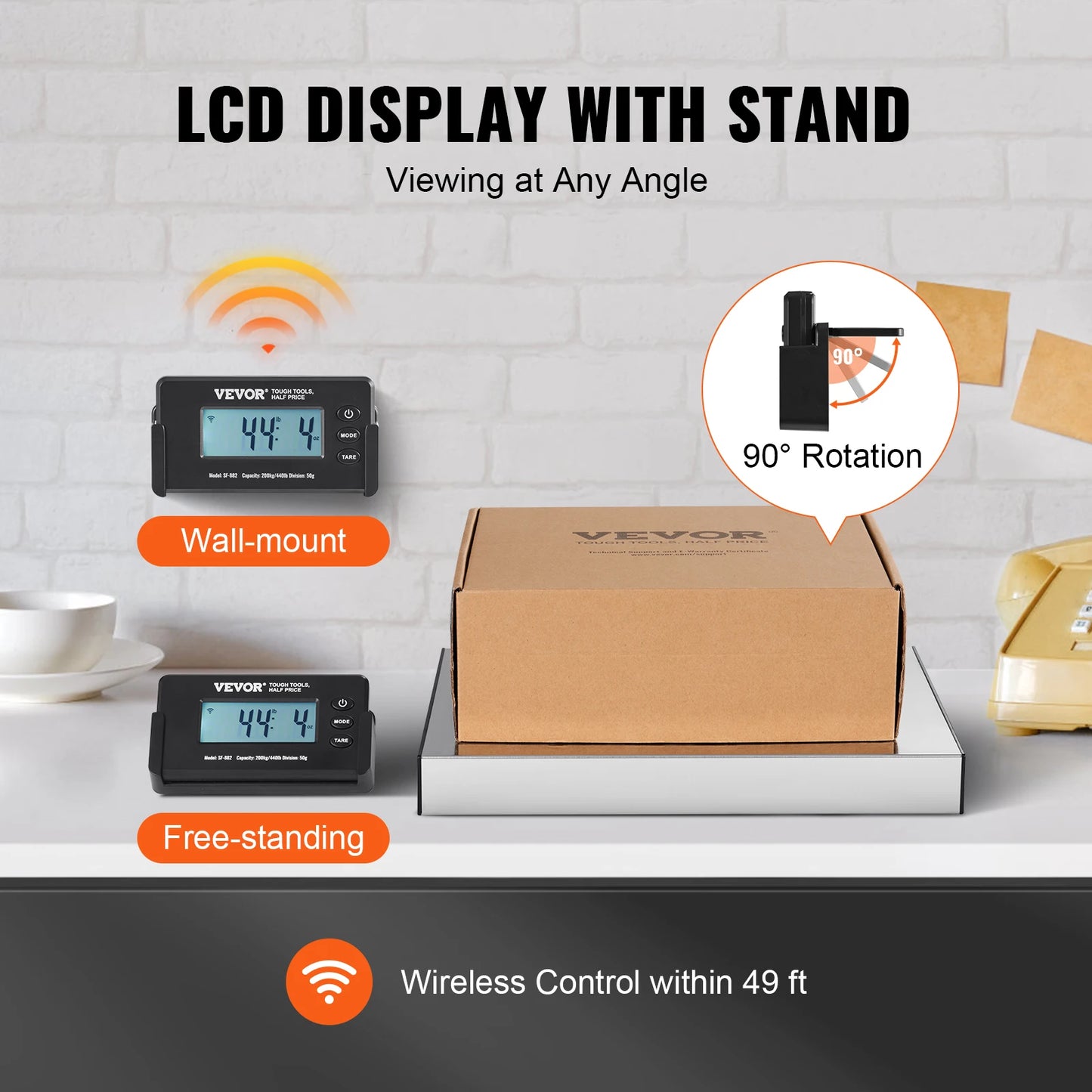 SucceBuy Digital Shipping Scale With LCD Timer For Luggage