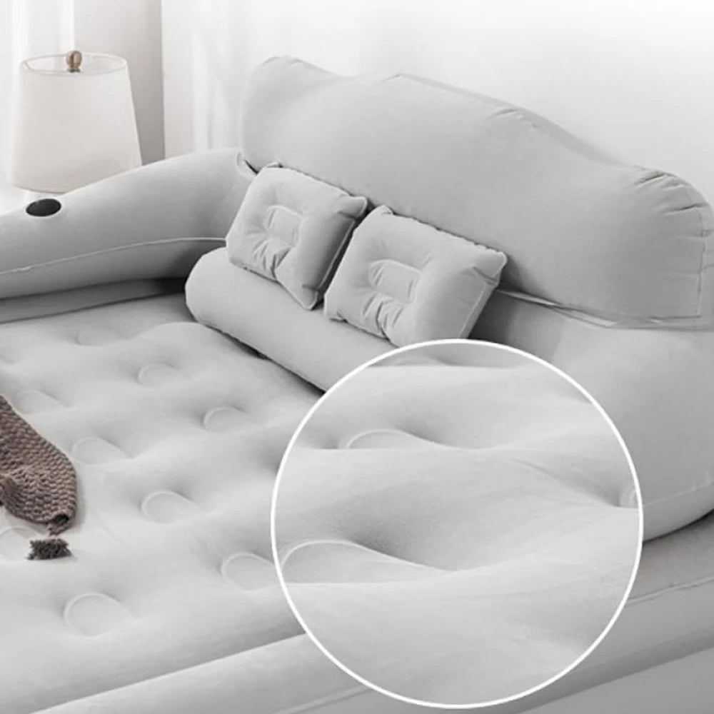 Camping Air Bed With Backrest For Two Adults Indoor Outdoor