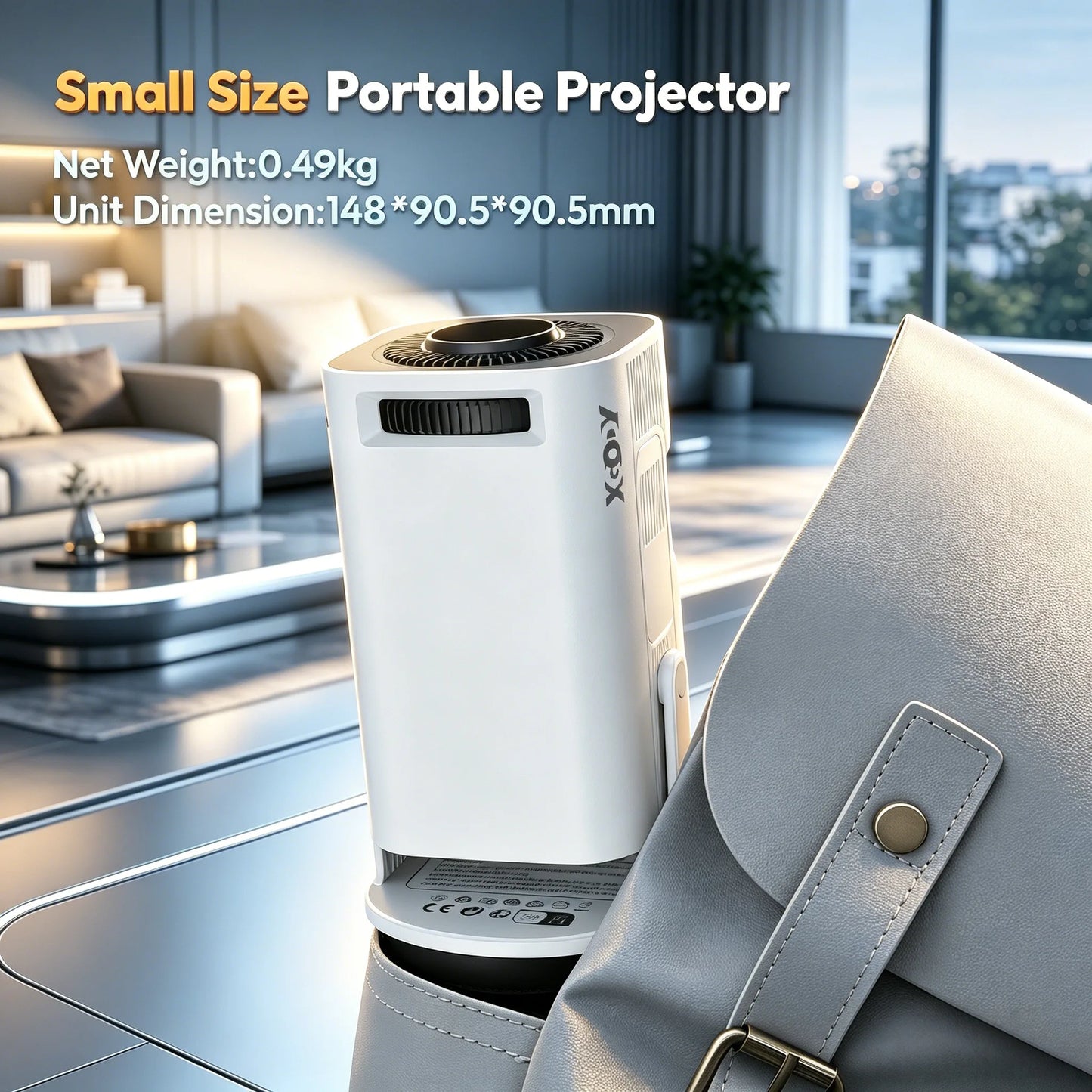 XGODY 4K Projector With 12000 Lumen Brightness And WiFi