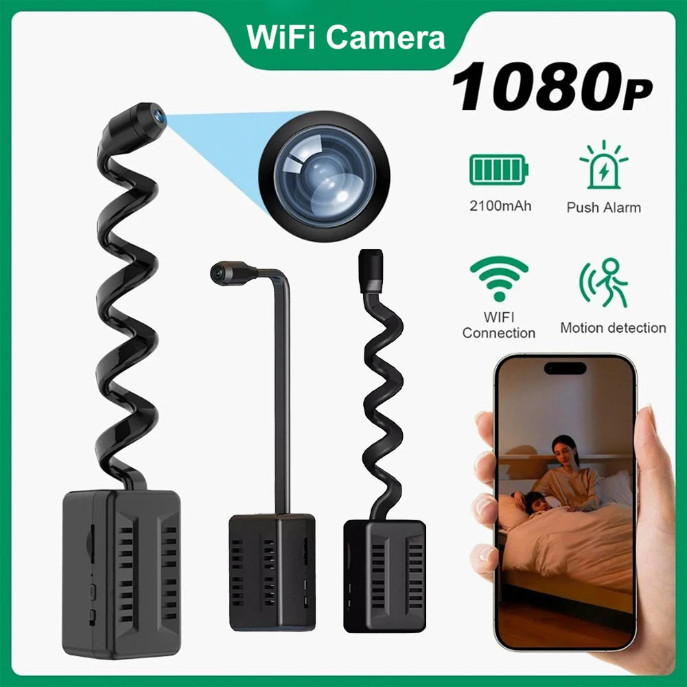 ALLOYSEED Mini WiFi Camera 1080P Motion Detection Nanny Cam