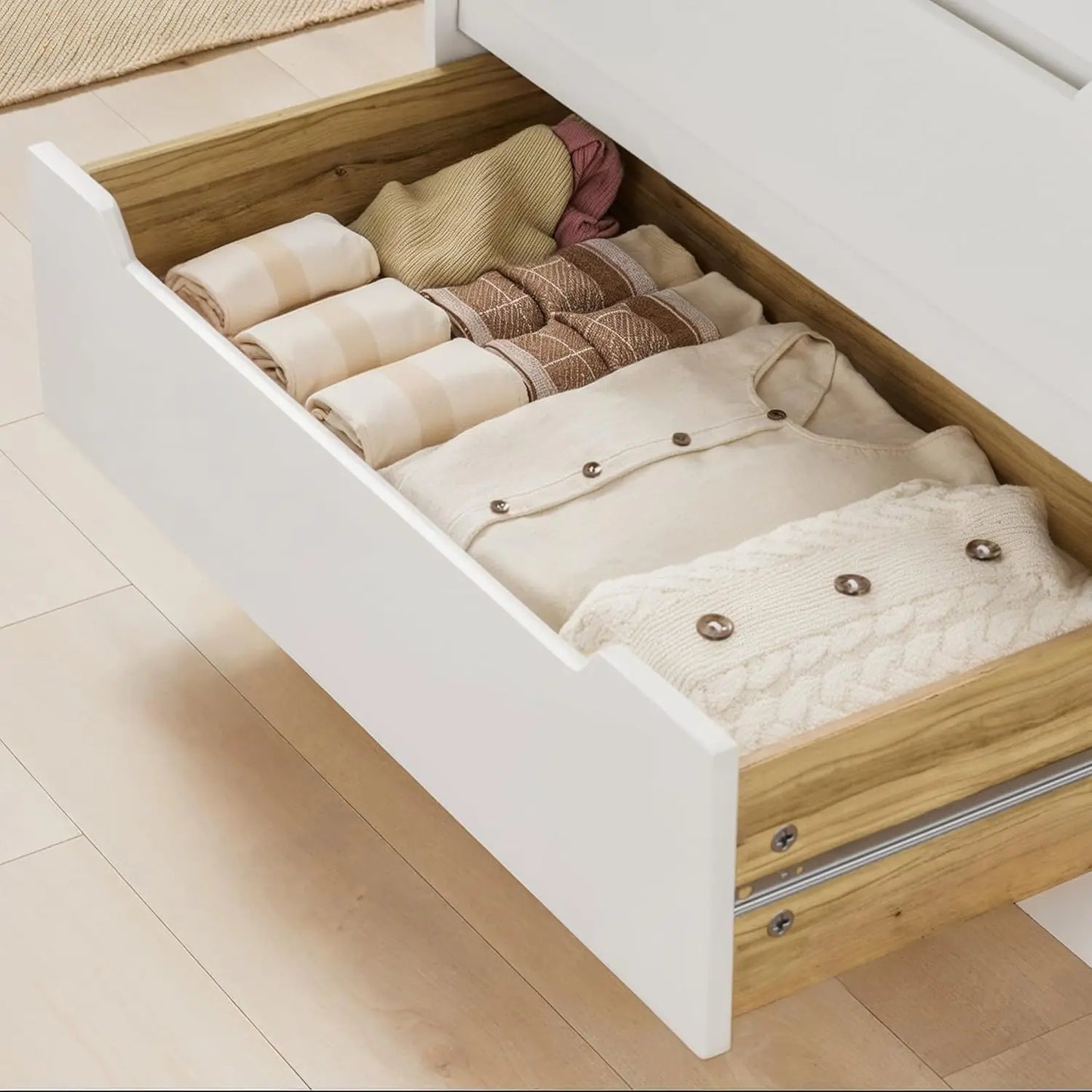 Wooden Chest Drawer Dresser Storage Cabinet Organizer