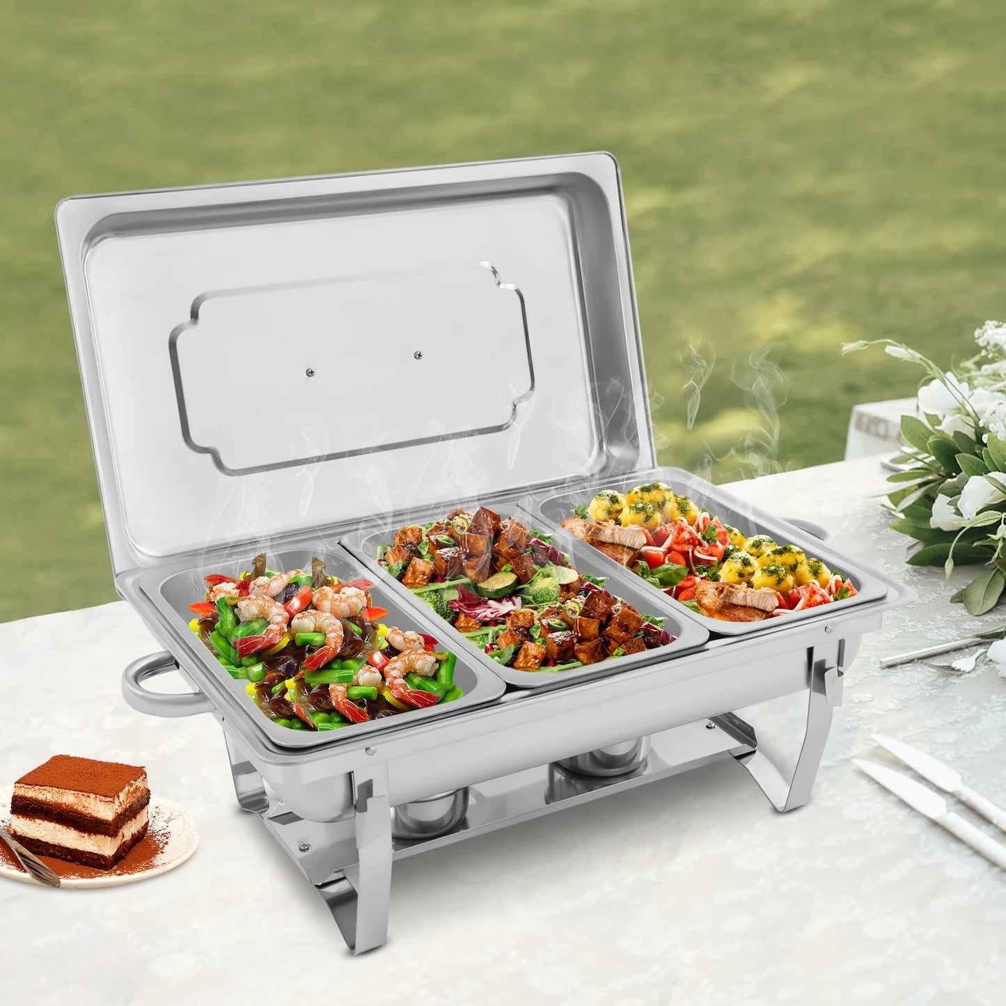 Stainless Steel Chafing Dish Buffet Set For Catering