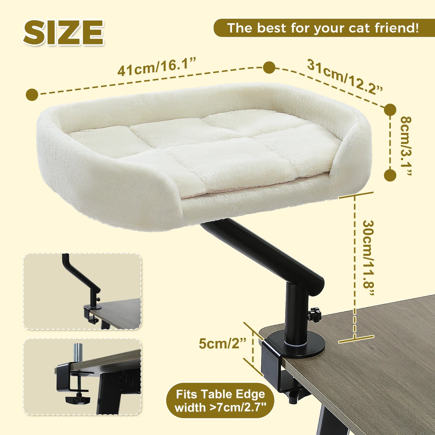 PAWZ Road Cat Desk Bed Rotatable Stand Hammock For Home