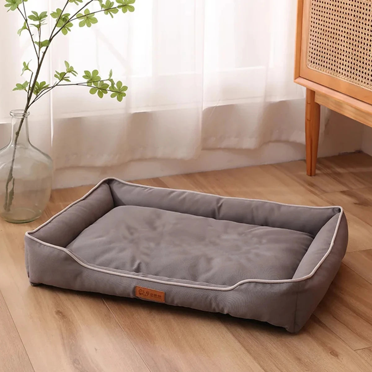 Four Season Square Dog Bed, Sofa Style, Waterproof Cushion