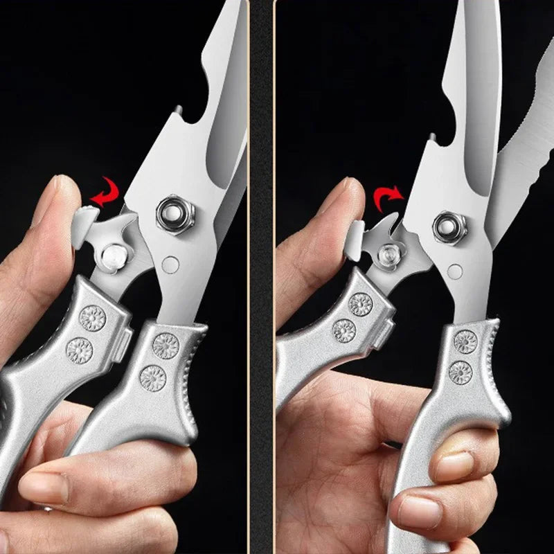 Stainless Steel Chicken Bone Scissors Kitchen Shears All Purpose Poultry