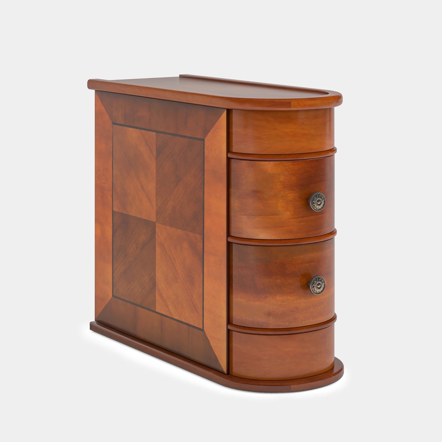 Tribesigns End Table With Drawer Modern Solid Wood Nightstand