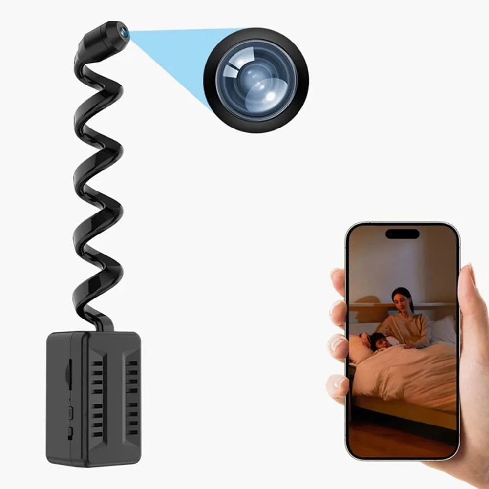 ALLOYSEED Mini WiFi Camera 1080P Motion Detection Nanny Cam