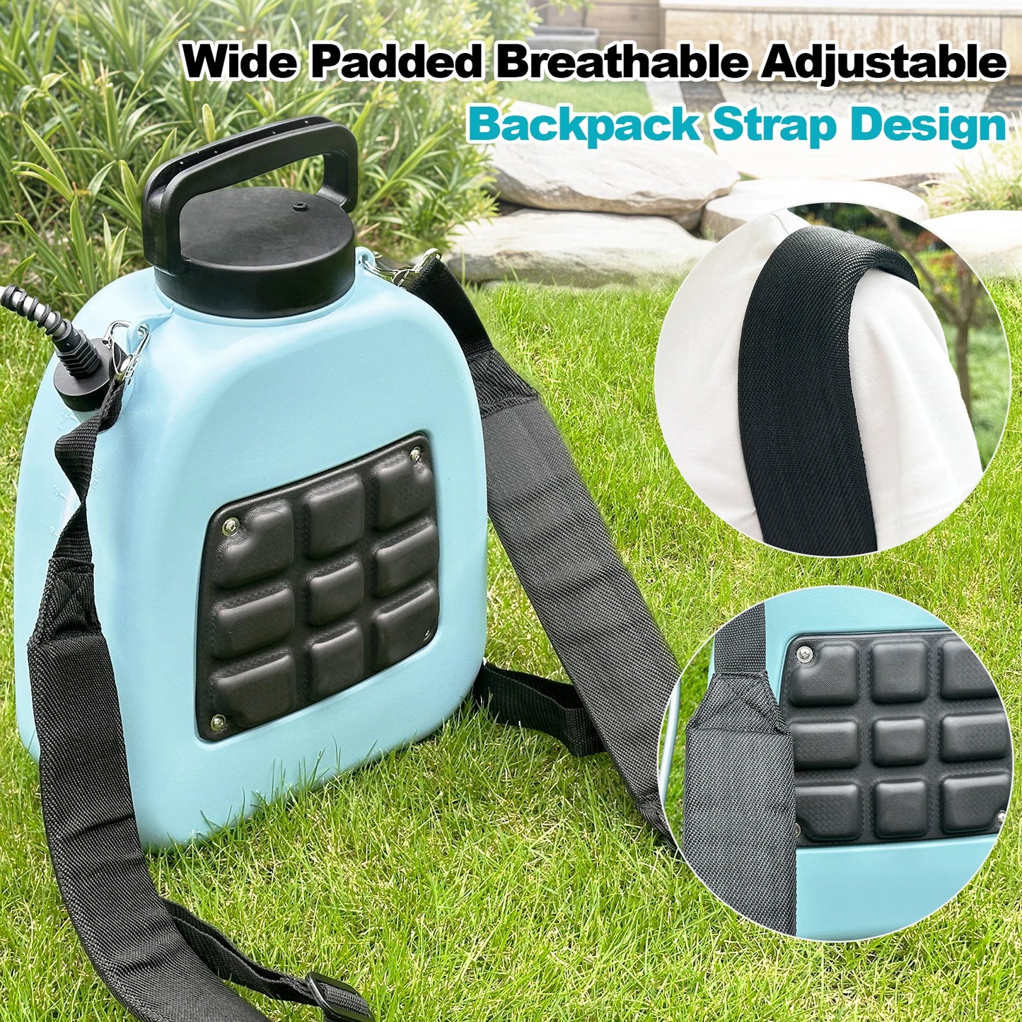 Battery Backpack Sprayer USB Rechargeable Garden Sprayer With Five Nozzles