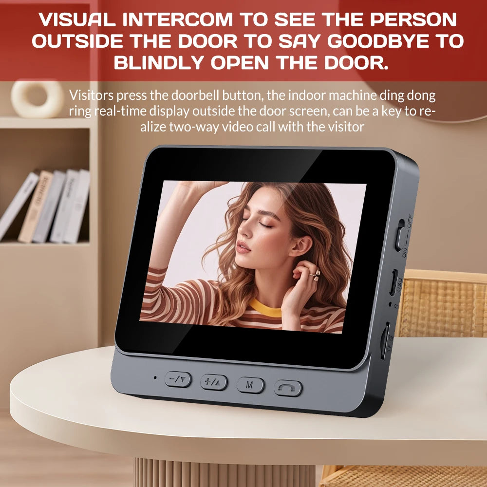 Smart Video Intercom With Night Vision And Two Way Audio Camera Surveillance