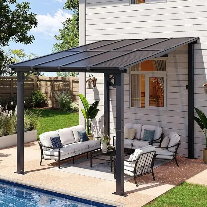 Aoxun Wall Mounted Gazebo Pergola For Outdoor Patio
