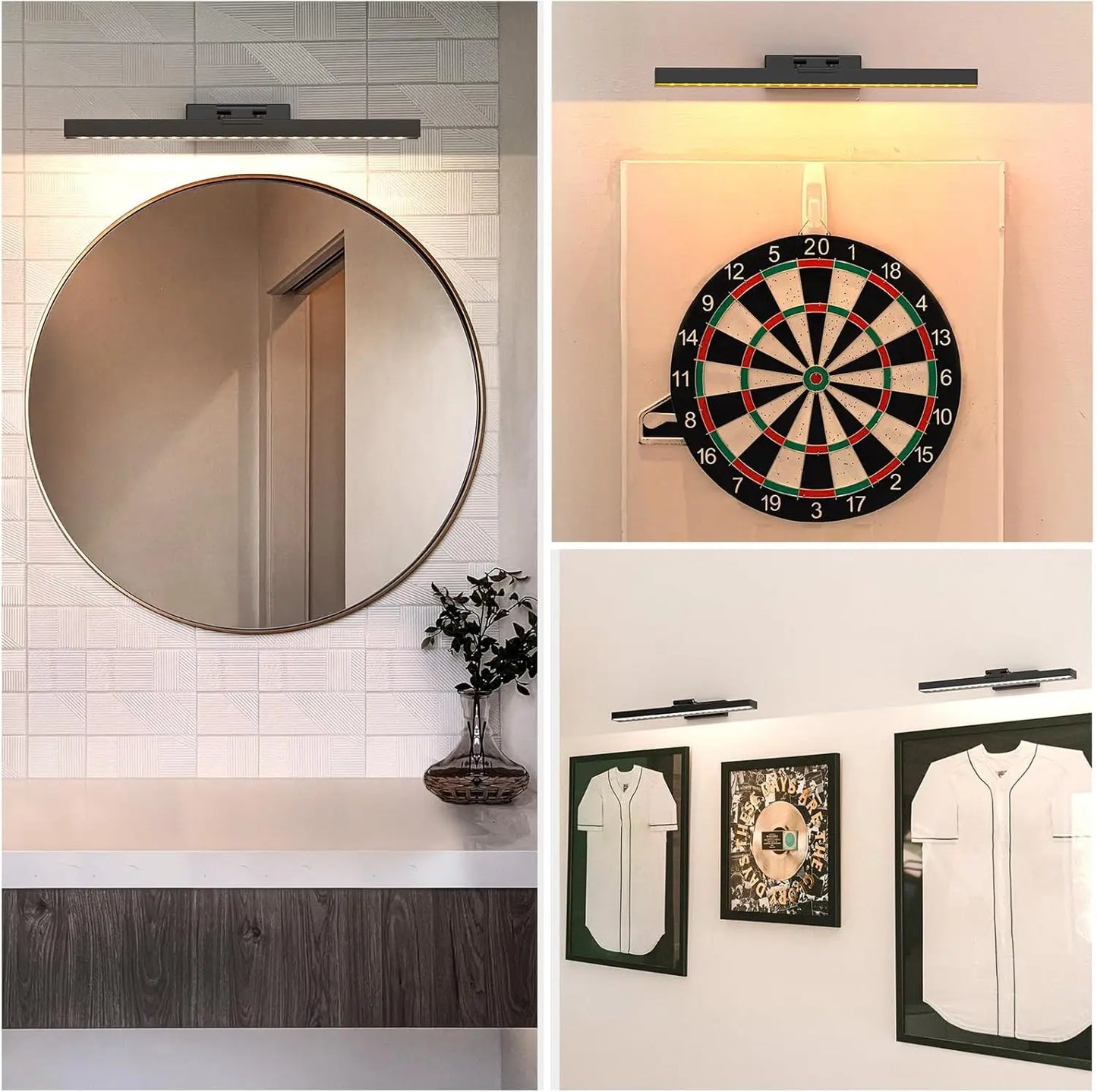 PRTILOUD Wireless Art Light Dimmable Battery Powered Picture Light Remote