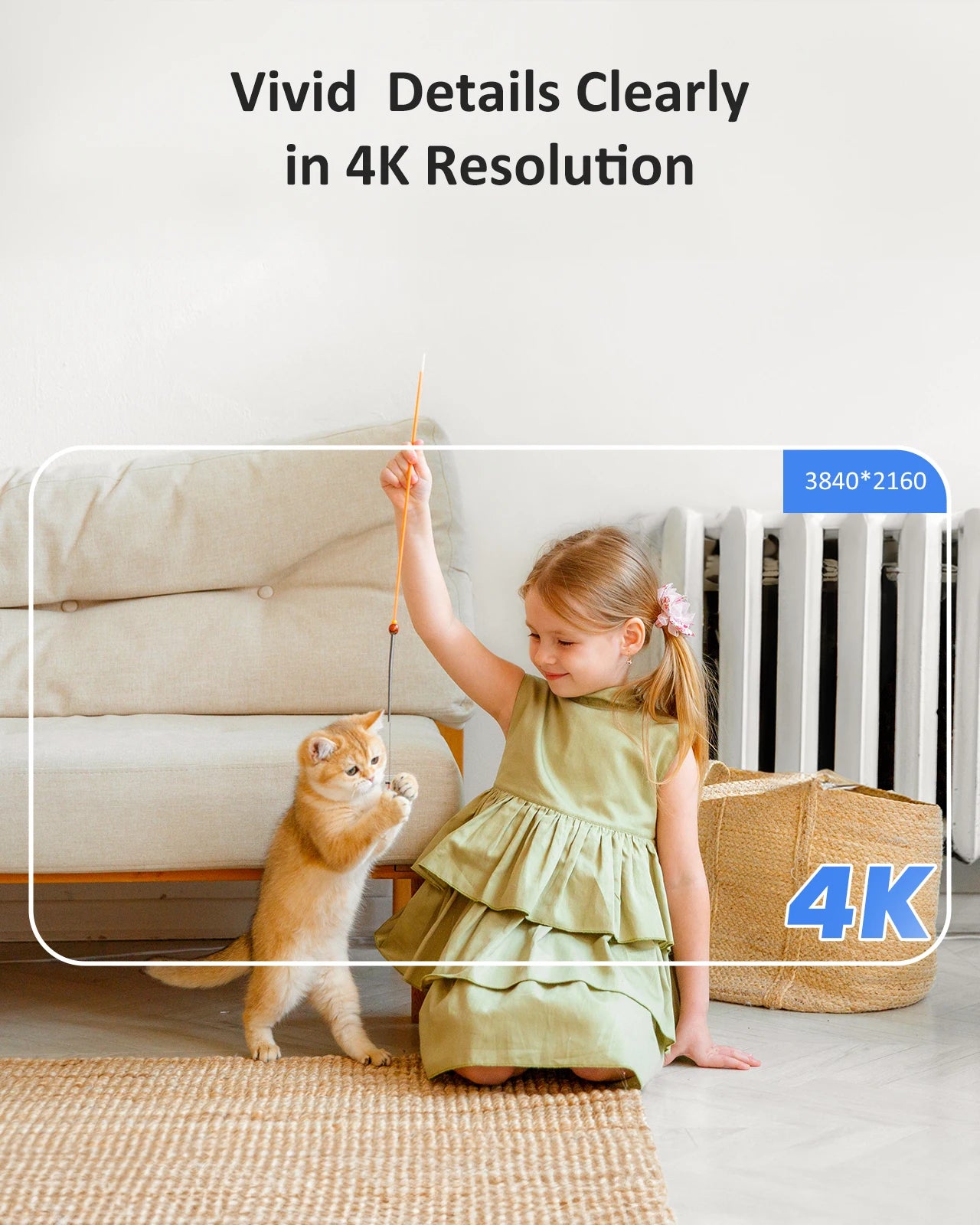 ANNKE 4K UHD Indoor Security Camera With Dual Band WiFi