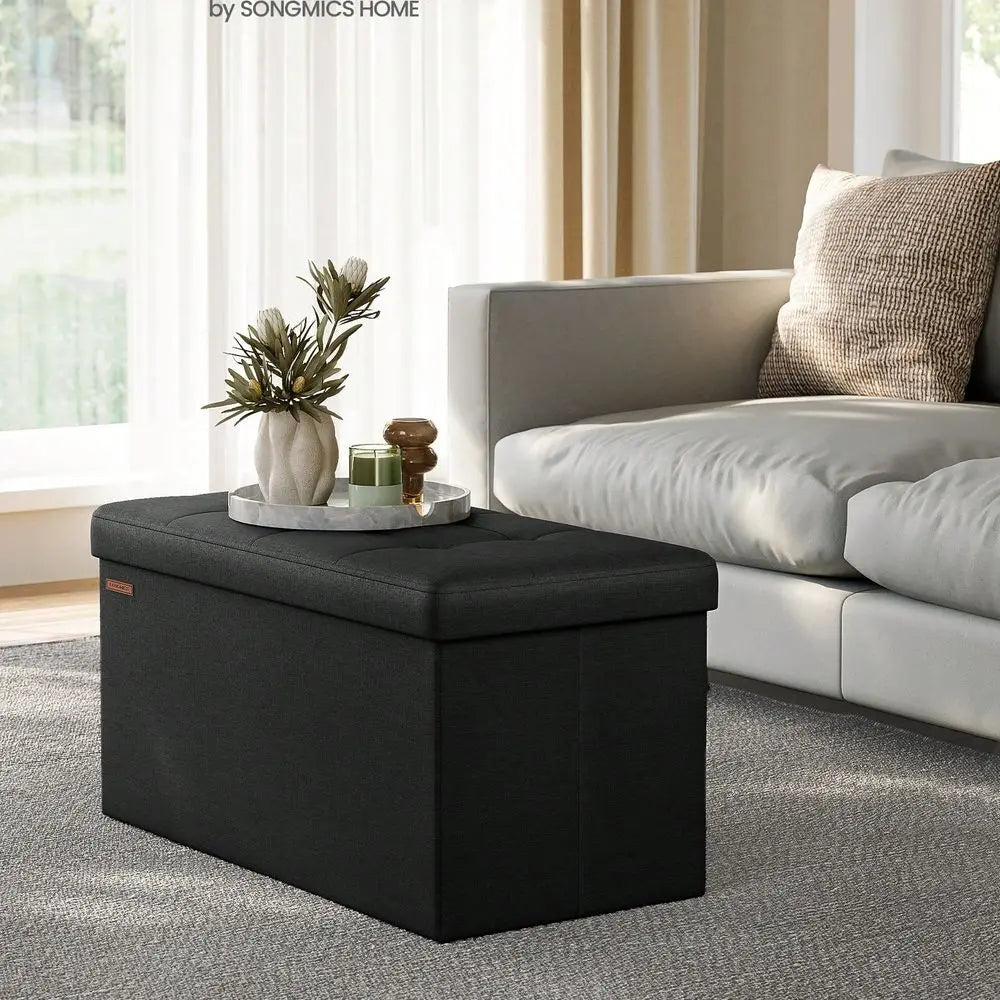 Storage Ottoman Bench With Chest For Living Room And Bedroom