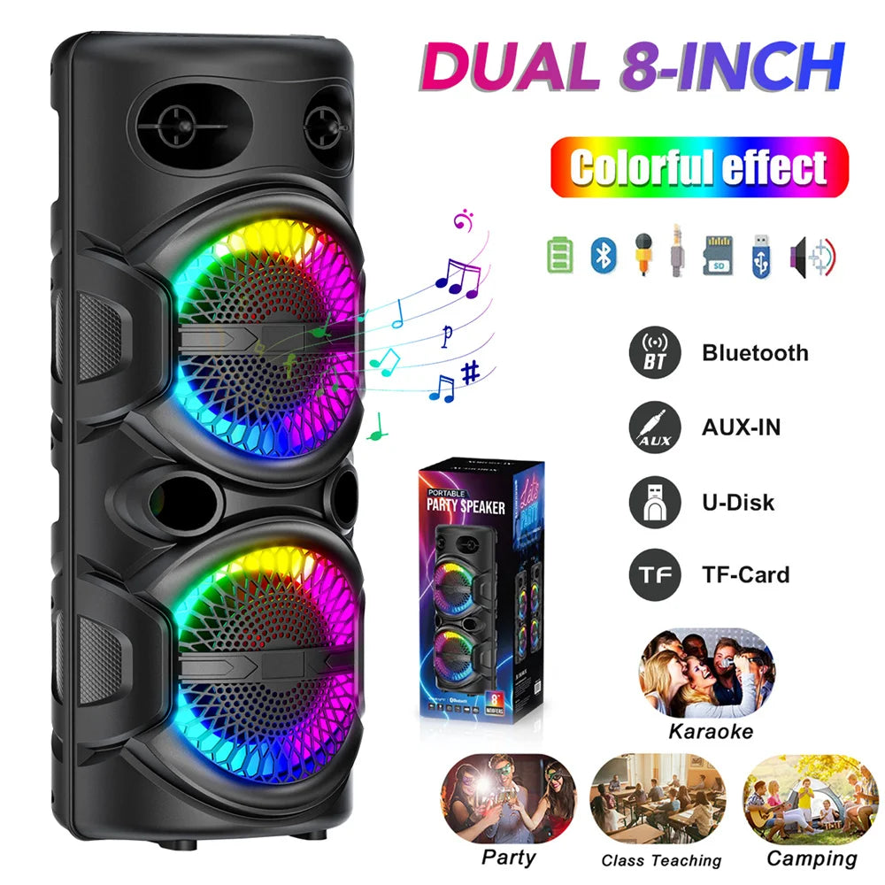 CURUK 3000W Portable Bluetooth Speaker Subwoofer Bass System