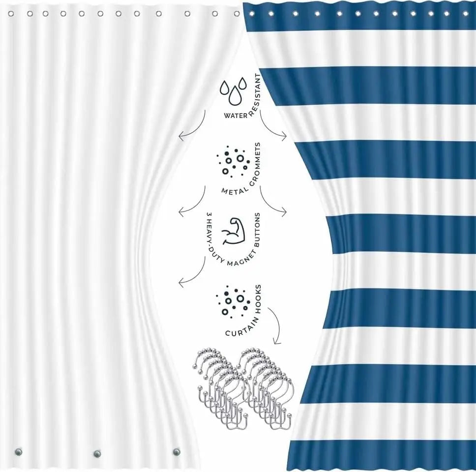 Bathroom Accessory Set Twenty Piece With Shower Curtain Liner