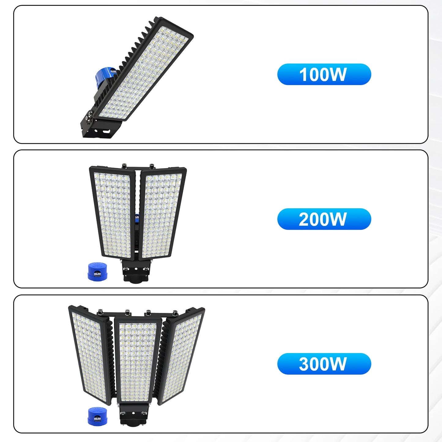 Dusk to Dawn 100W Parking Lot Light with Photocell Sensor