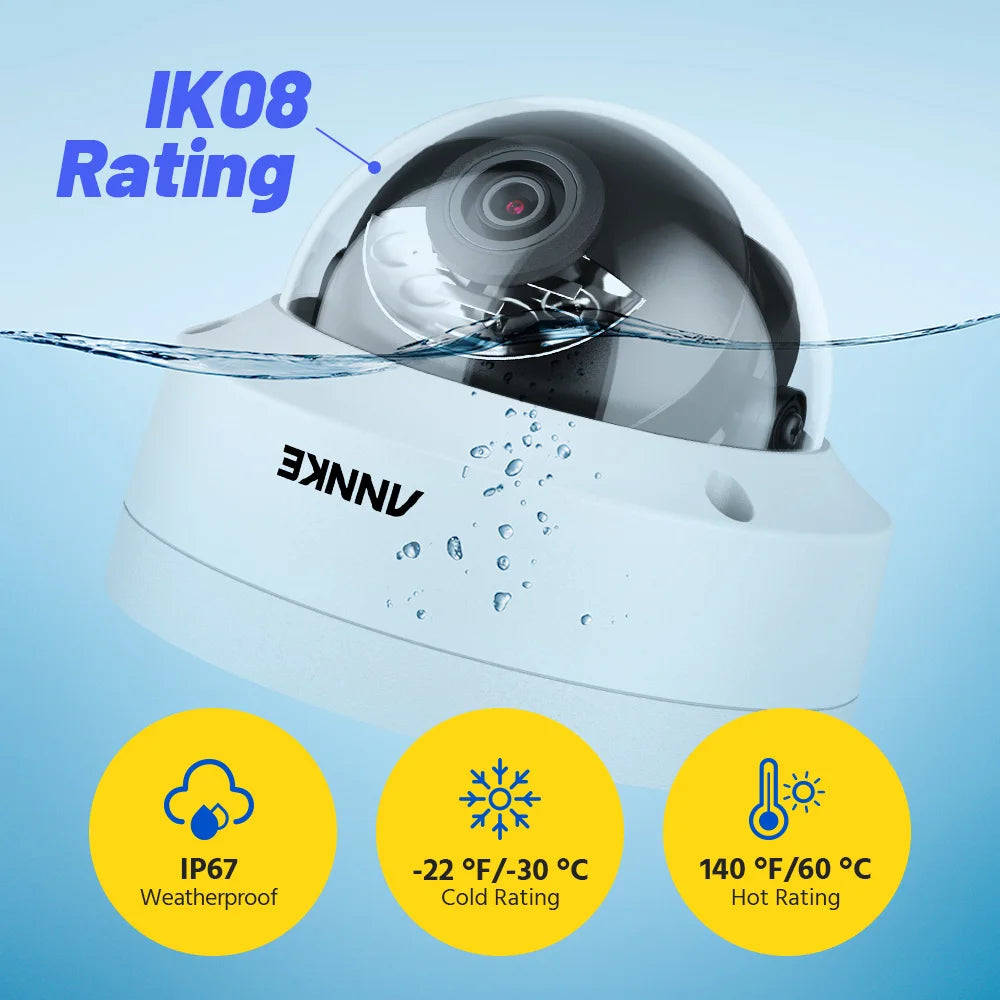 ANNKE 4K Smart Dual Light IP67 IK08 Network Camera 8MP