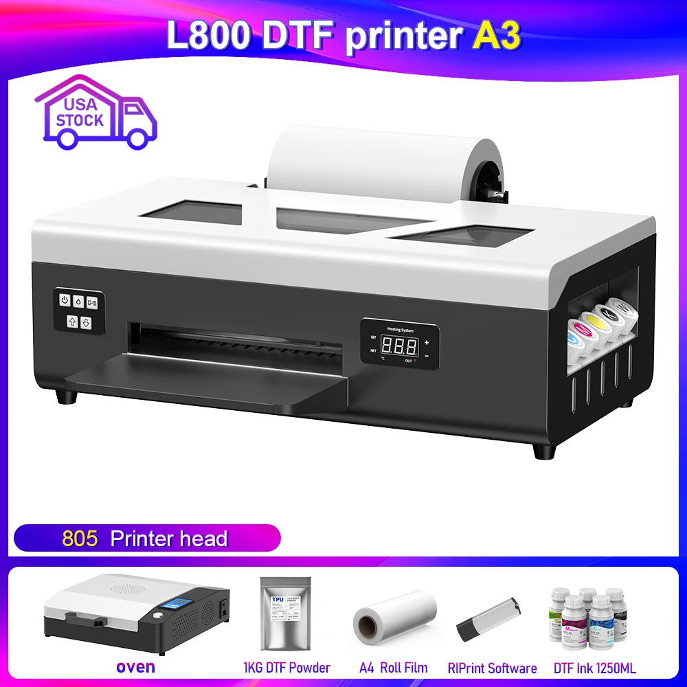 OYfame DTF UV Printer for Epson XP600 L805 Commercial Unit