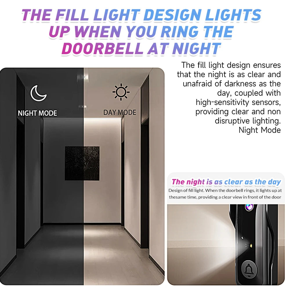 X6 Smart Video Doorbell Camera Bundle With Wireless Intercom