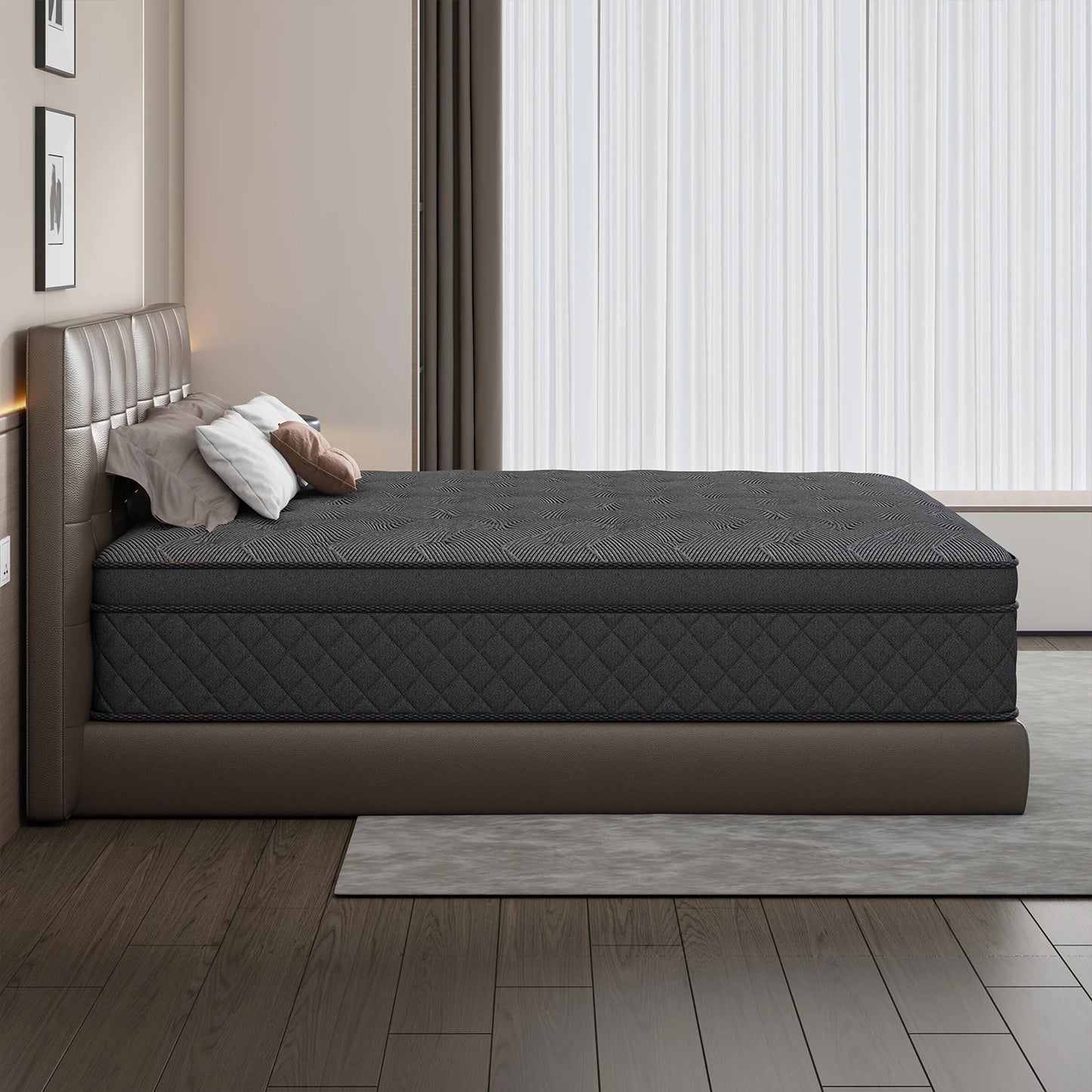 LayRoad Memory Foam Mattress Medium Firmness Boxed