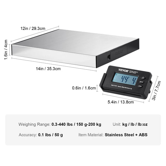 SucceBuy Digital Shipping Scale With LCD Timer For Luggage