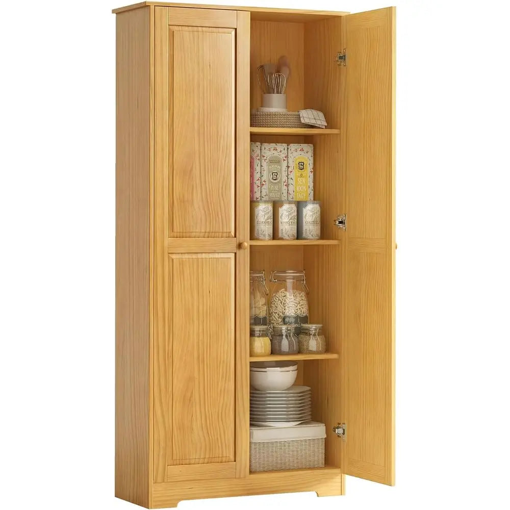 Modular Kitchen Pantry Cabinet With Adjustable Shelves Soft Close Door