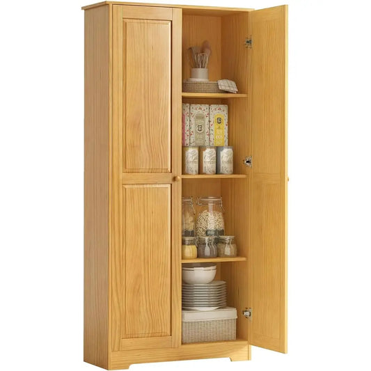 Modular Kitchen Pantry Cabinet With Adjustable Shelves Soft Close Door