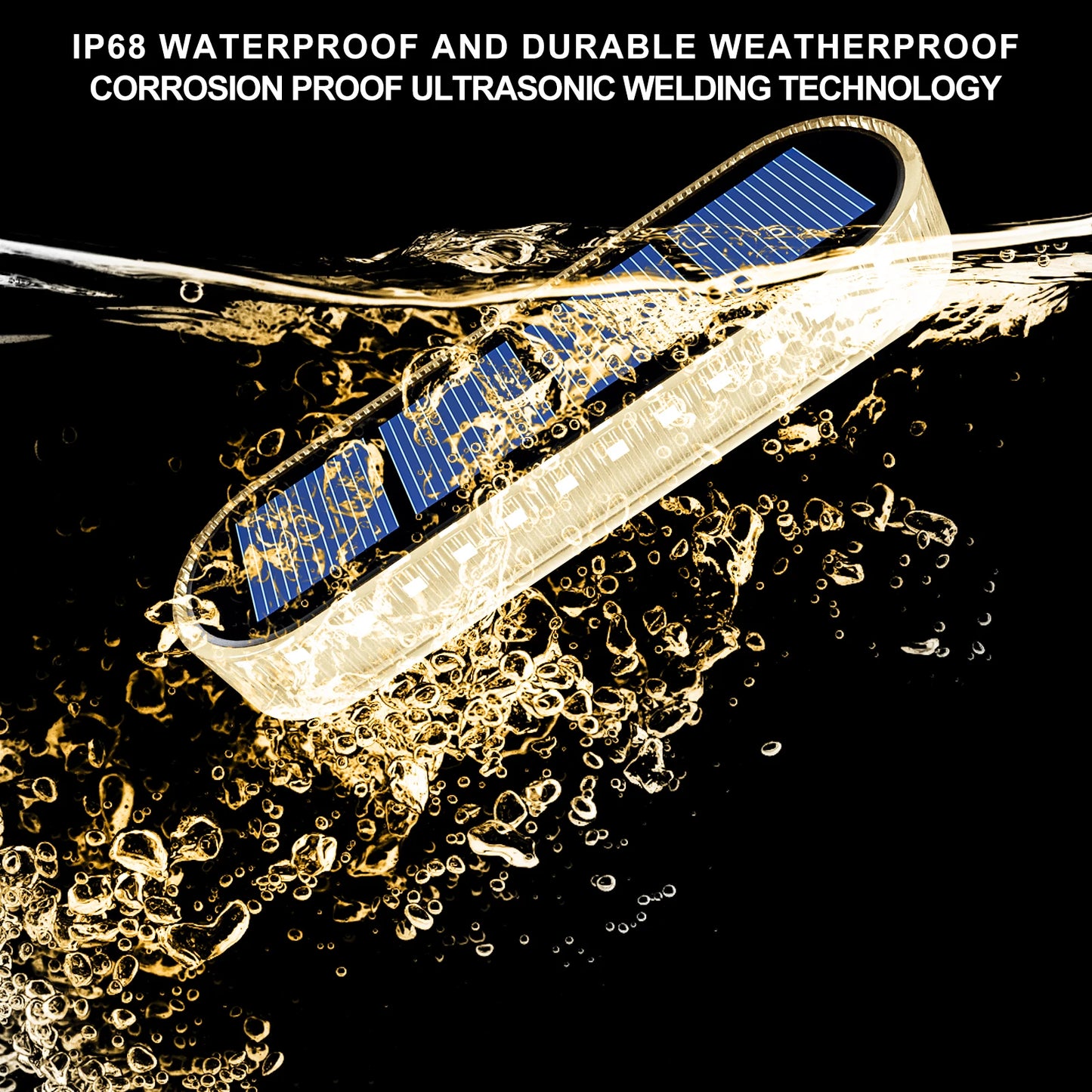 Solar LED Deck Lights IP68 Waterproof Auto On Off Pack