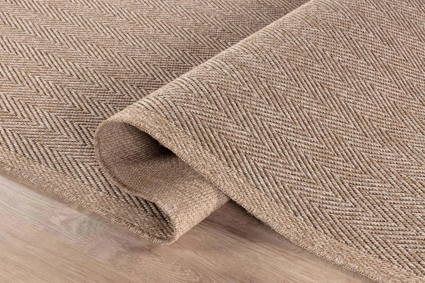 Natural Fiber Seagrass Area Rug Herringbone Design for Indoor Outdoor