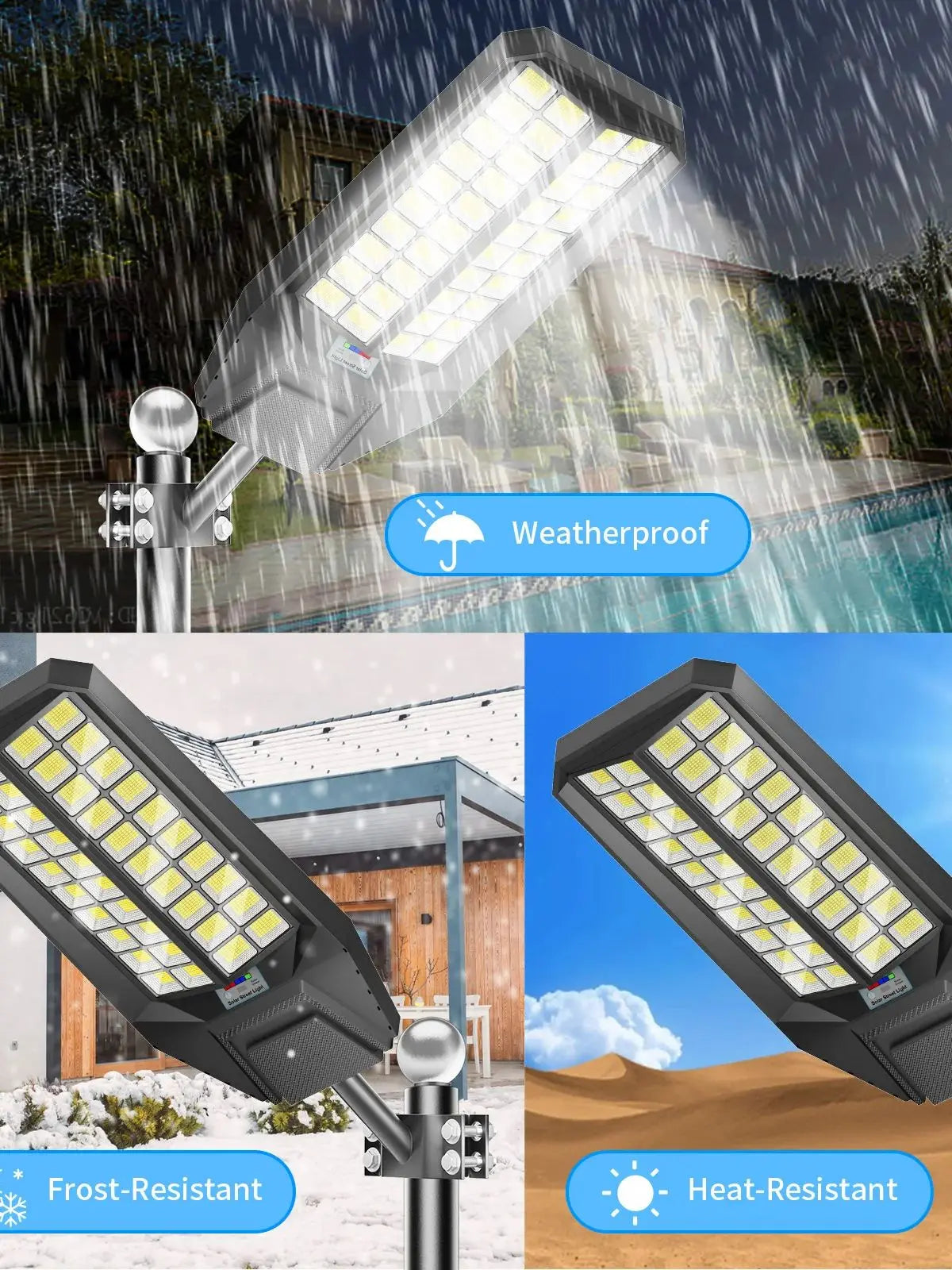 8000W Outdoor Solar Street Light With Motion Sensor IP65