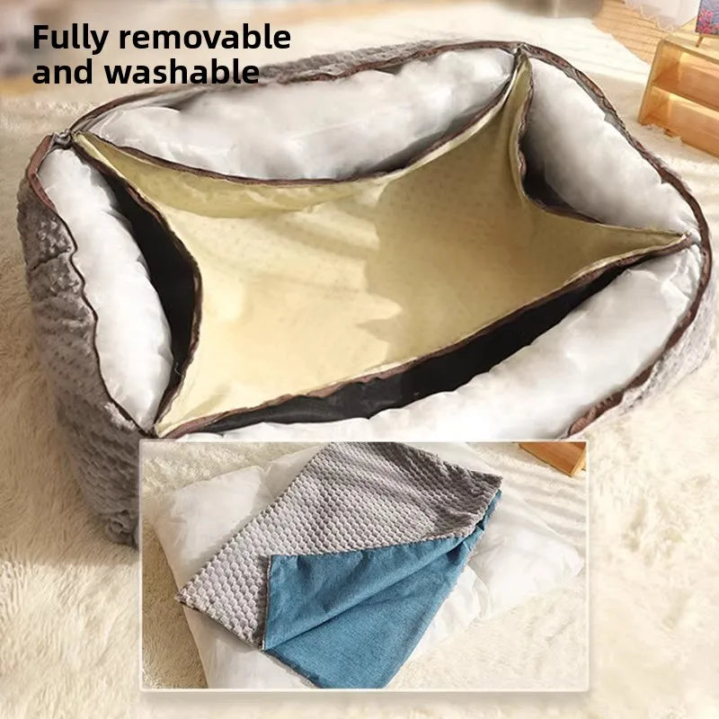 Washable Bite Resistant Dog Bed For All Seasons Nest