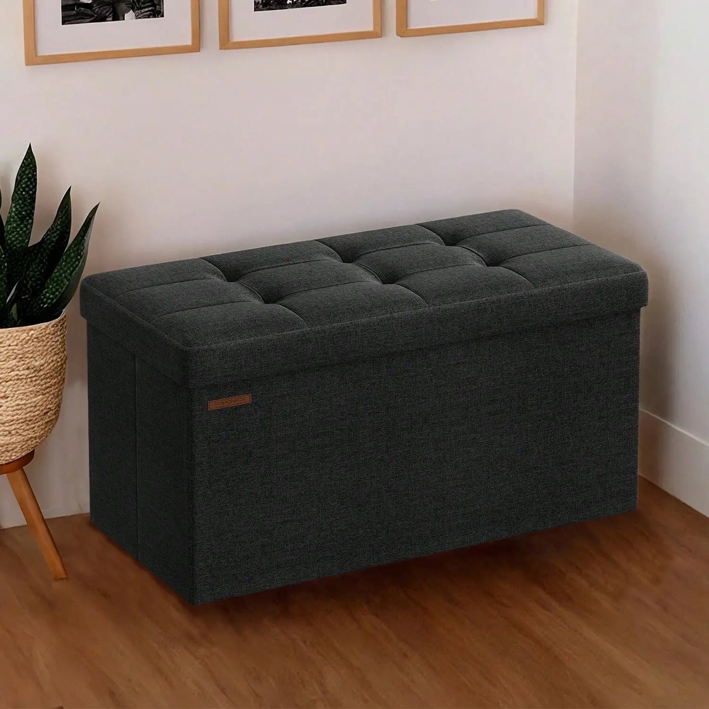Storage Ottoman Bench With Chest For Living Room And Bedroom