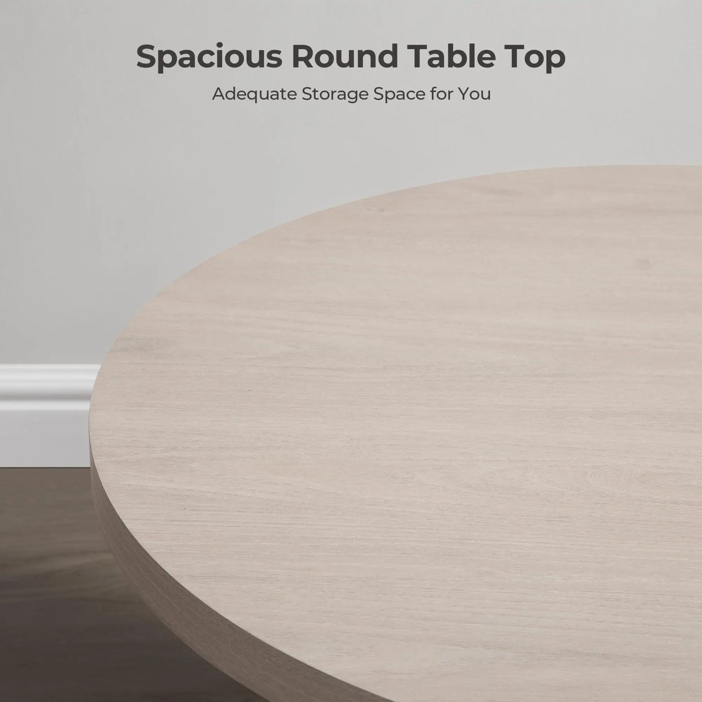 Round Fluted Coffee Table Modern Center Table For Living Room