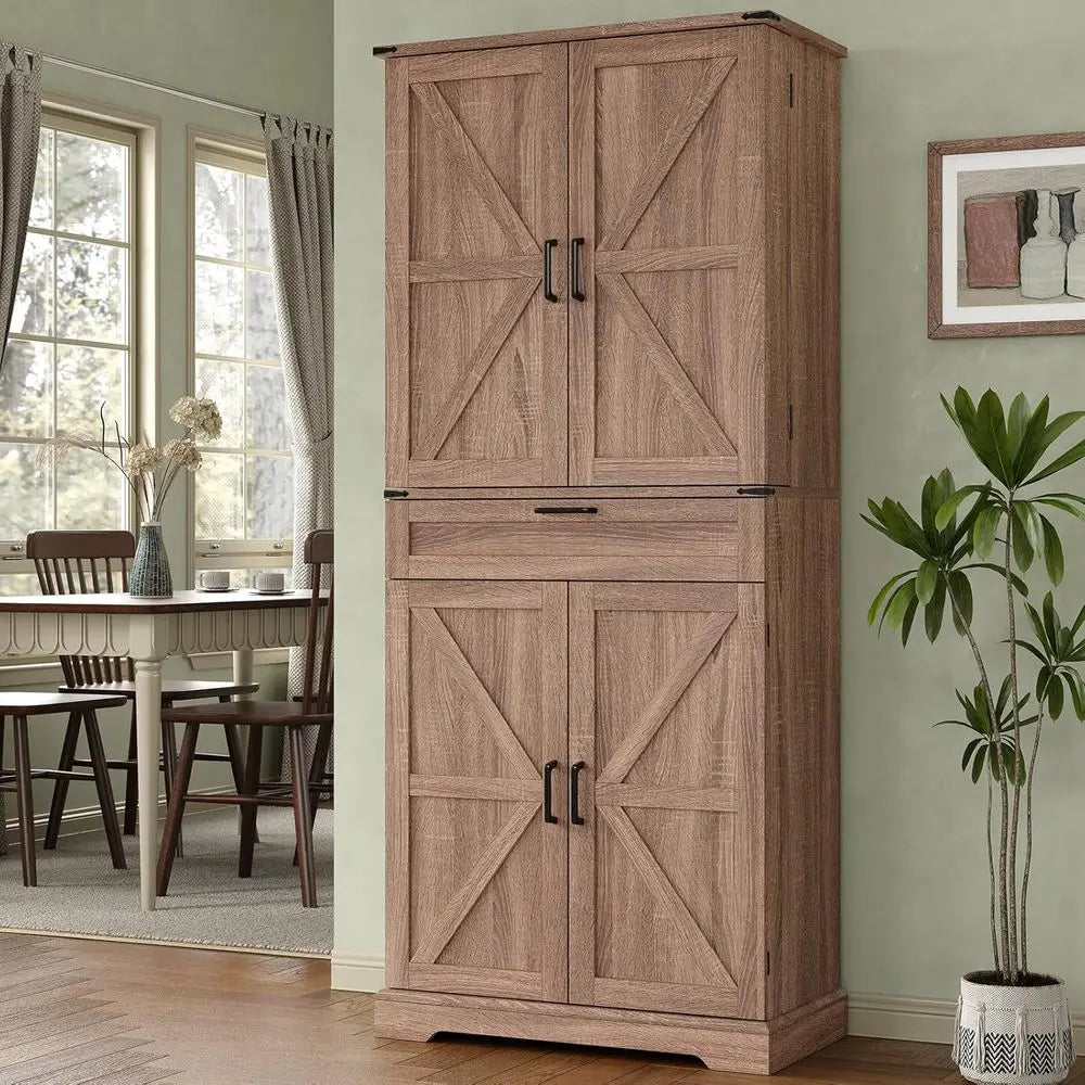 Modular Kitchen Storage Cabinet With Shelves And Drawers