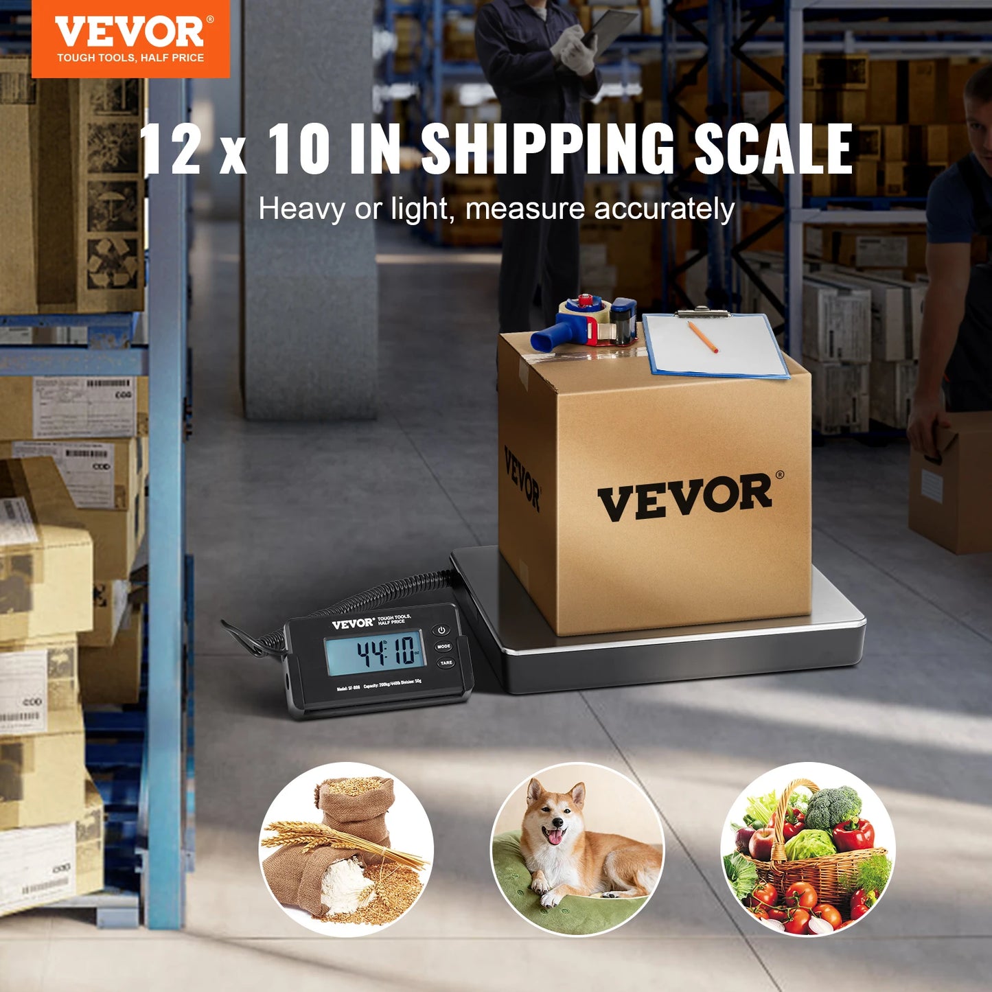 SucceBuy Digital Shipping Scale With Tare And Timer Function