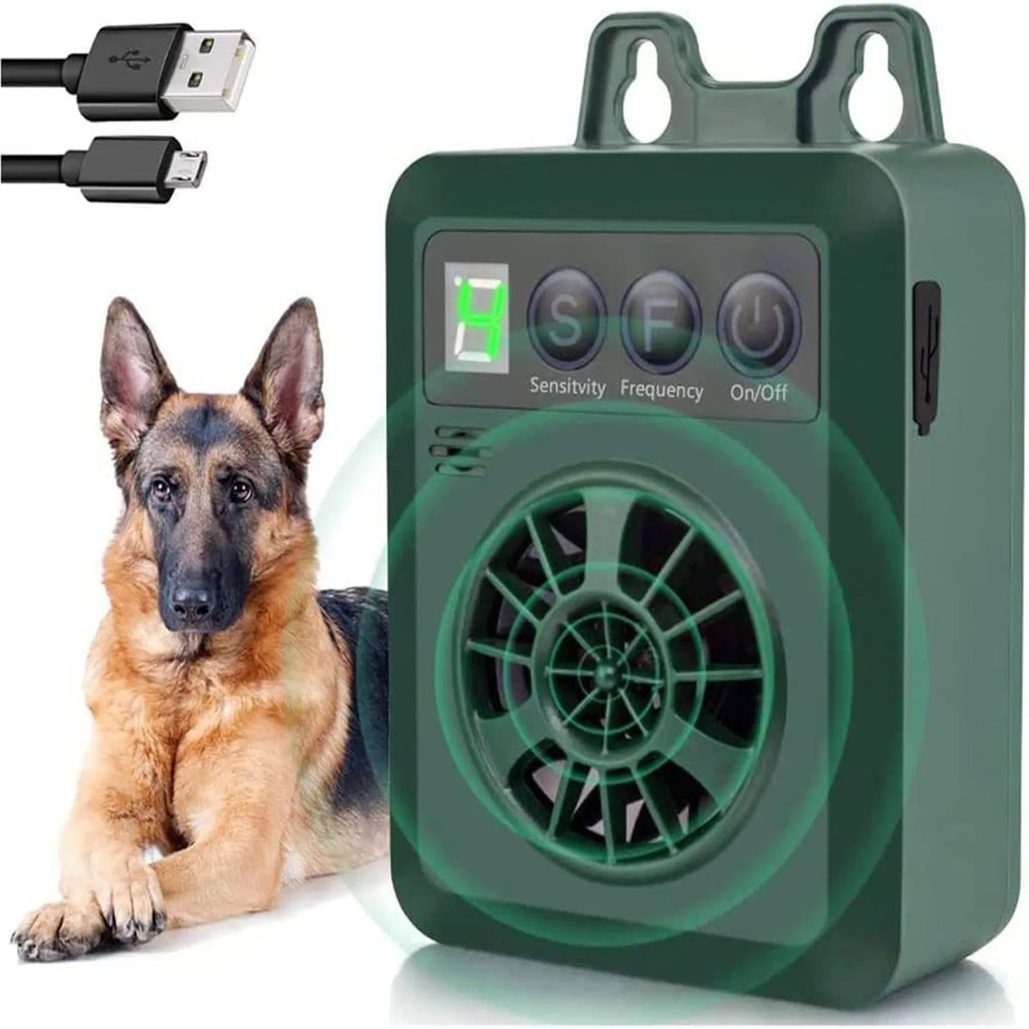 Rechargeable Ultrasonic Dog Bark Deterrent Training Device