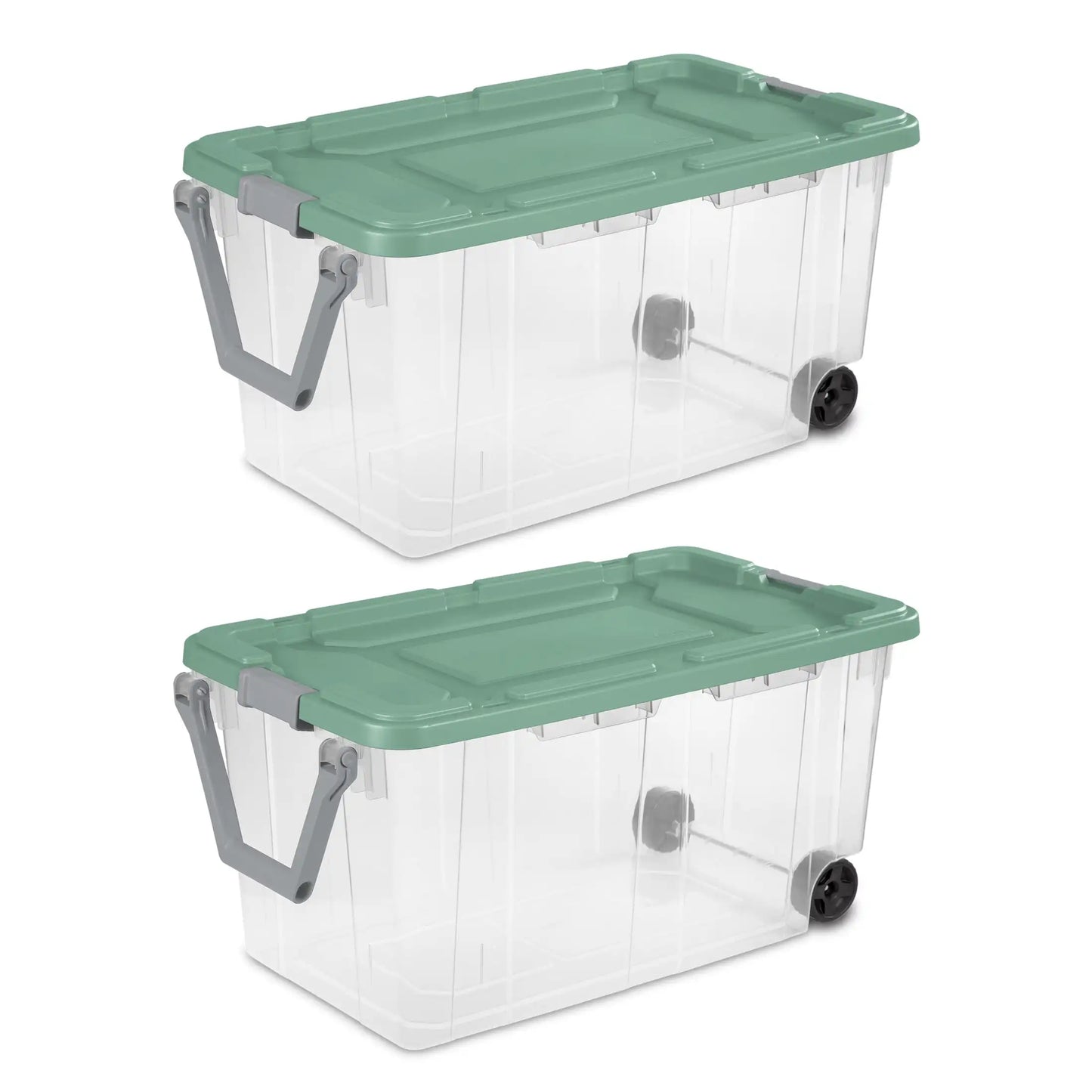 Industrial Wheeled Plastic Storage Container With Handle