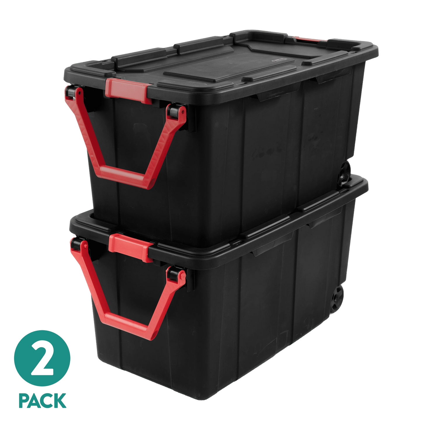 Industrial Wheeled Plastic Storage Container With Handle