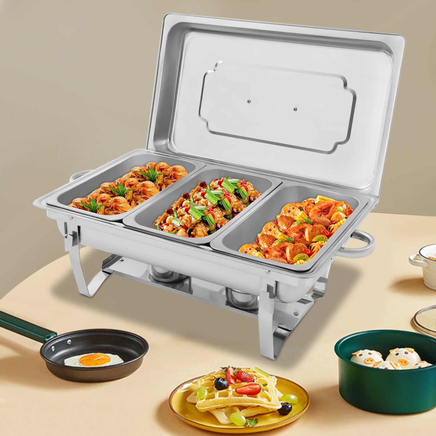 Stainless Steel Chafing Dish Buffet Set For Catering