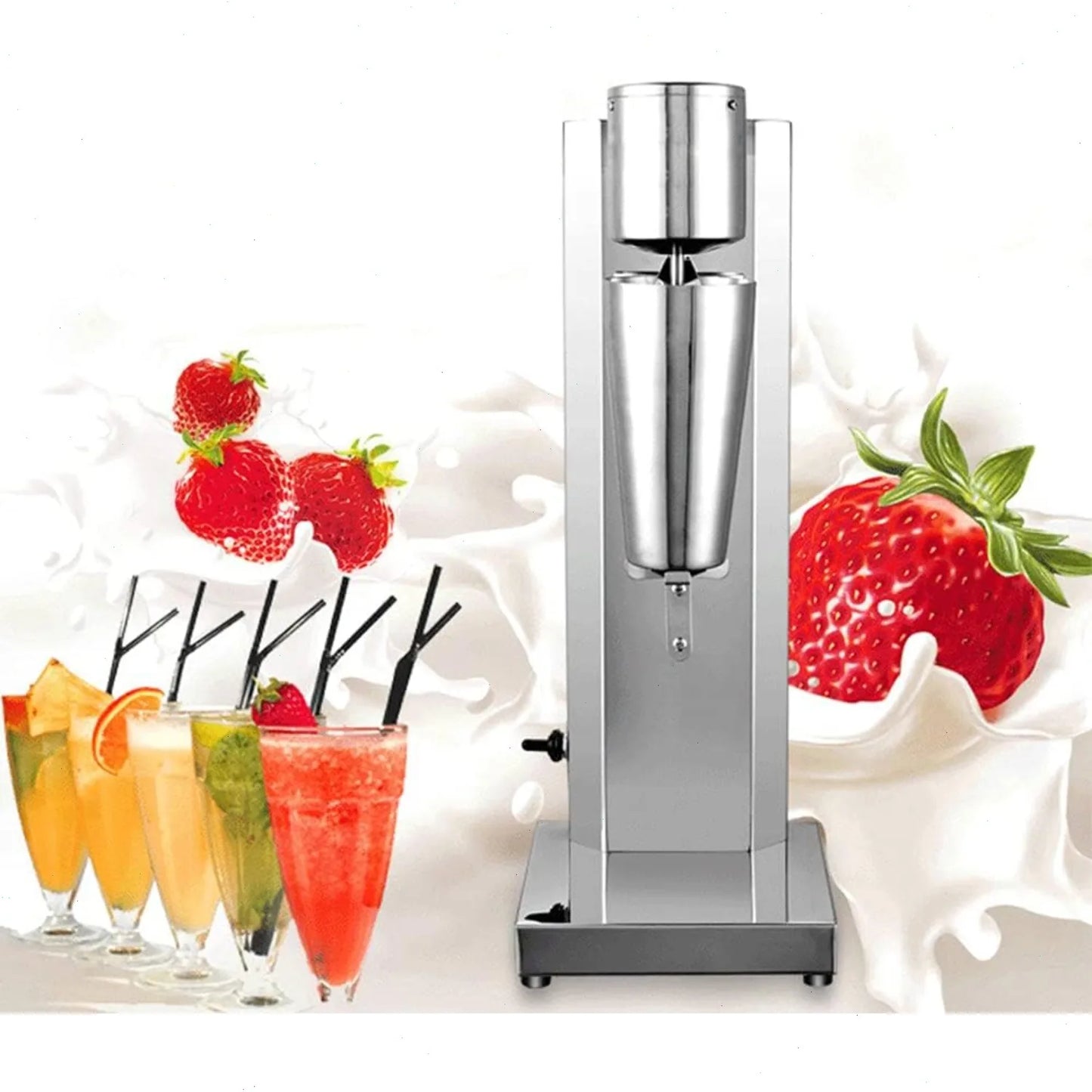 Milkshake Maker Electric Drink Mixer Stainless Steel 180W 18000RMP