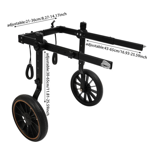 Bymaocar Pet Rehabilitation Walking Aid 2-Wheel Dog Wheelchair